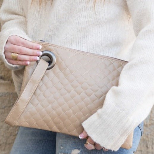 Quilted Wristlet Clutch Global Village Kailua Boutique
