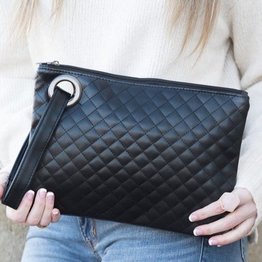 Quilted Wristlet Clutch Global Village Kailua Boutique