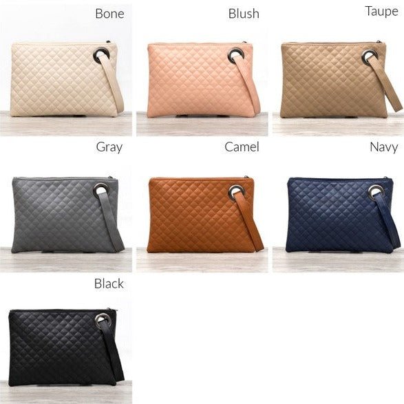 Quilted Wristlet Clutch Global Village Kailua Boutique