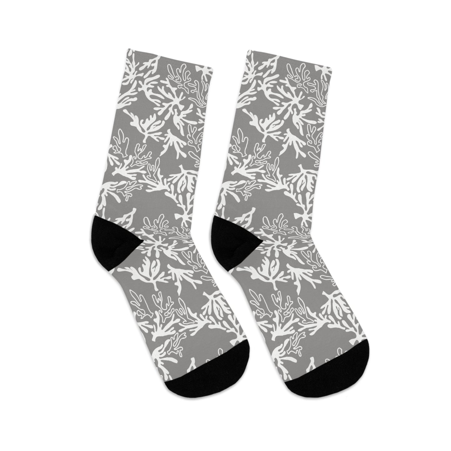 Recycled Poly Socks Coral Sharkskin Grey - Global Village Kailua Boutique