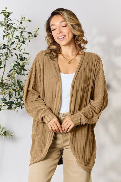Ribbed Cocoon Cardigan Global Village Kailua Boutique