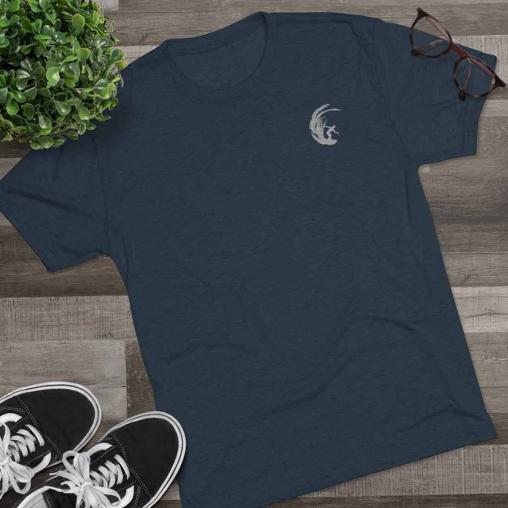 Ride the Wave Unisex Triblend Crew Tee Global Village Kailua Boutique