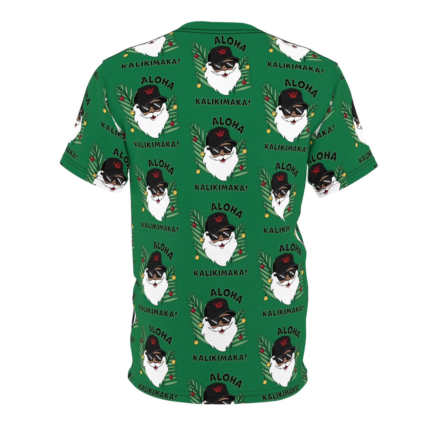 Santa Kalikimaka All Over Print Unisex Tee - Global Village Kailua Boutique