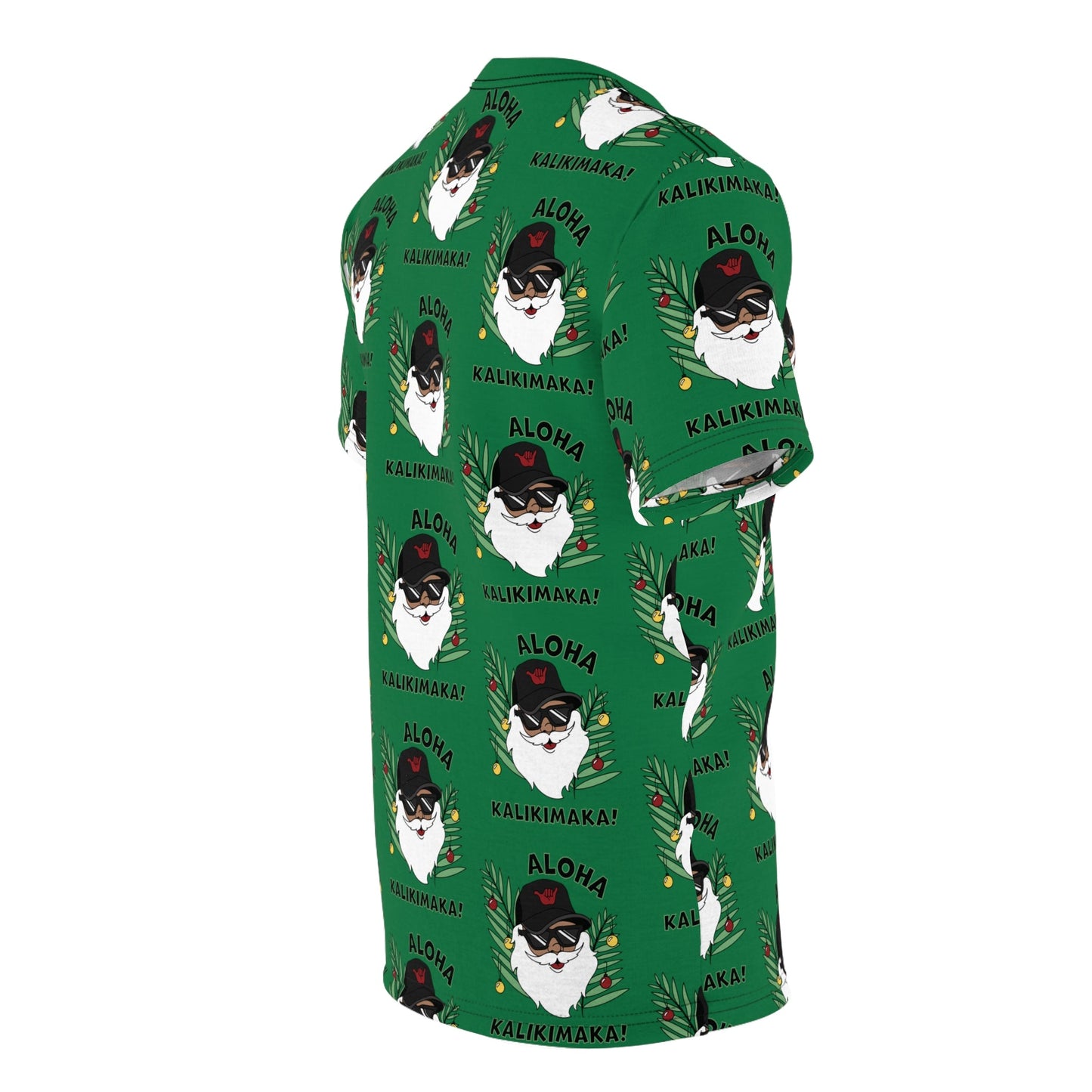 Santa Kalikimaka All Over Print Unisex Tee - Global Village Kailua Boutique