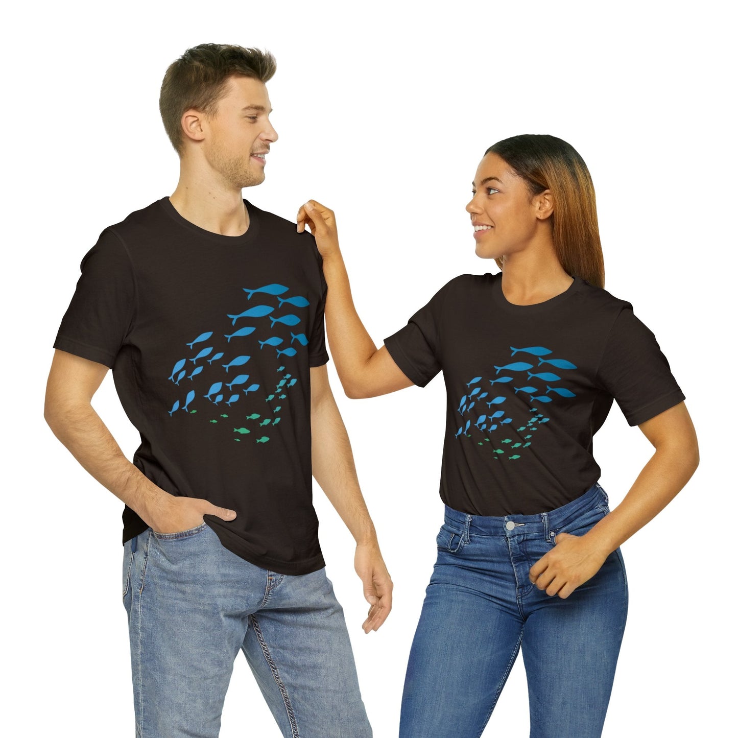 School of Fish Unisex Jersey Tee - Global Village Kailua Boutique