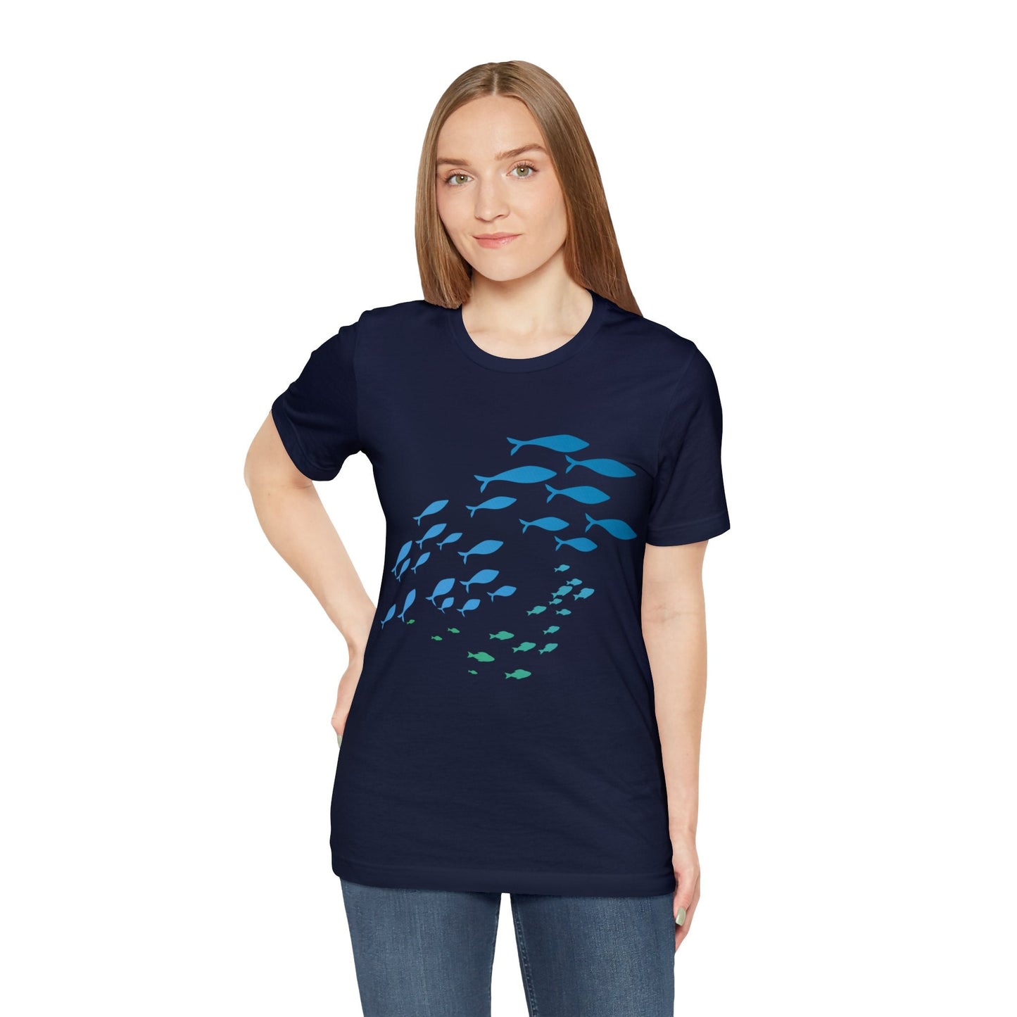 School of Fish Unisex Jersey Tee - Global Village Kailua Boutique