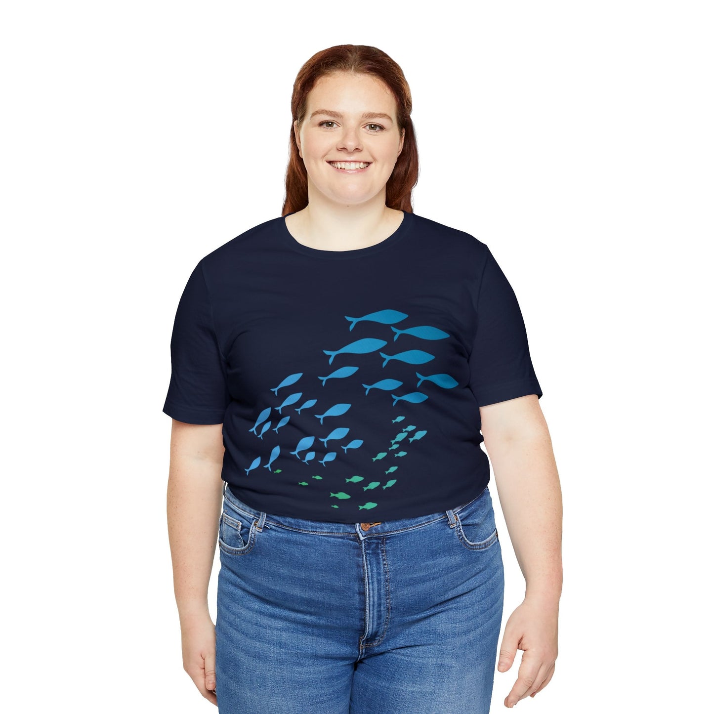 School of Fish Unisex Jersey Tee - Global Village Kailua Boutique