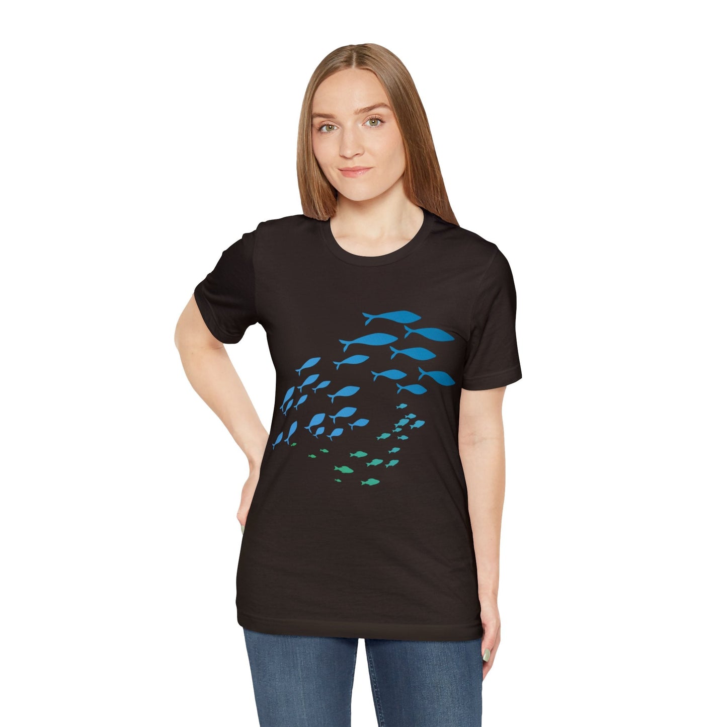 School of Fish Unisex Jersey Tee - Global Village Kailua Boutique