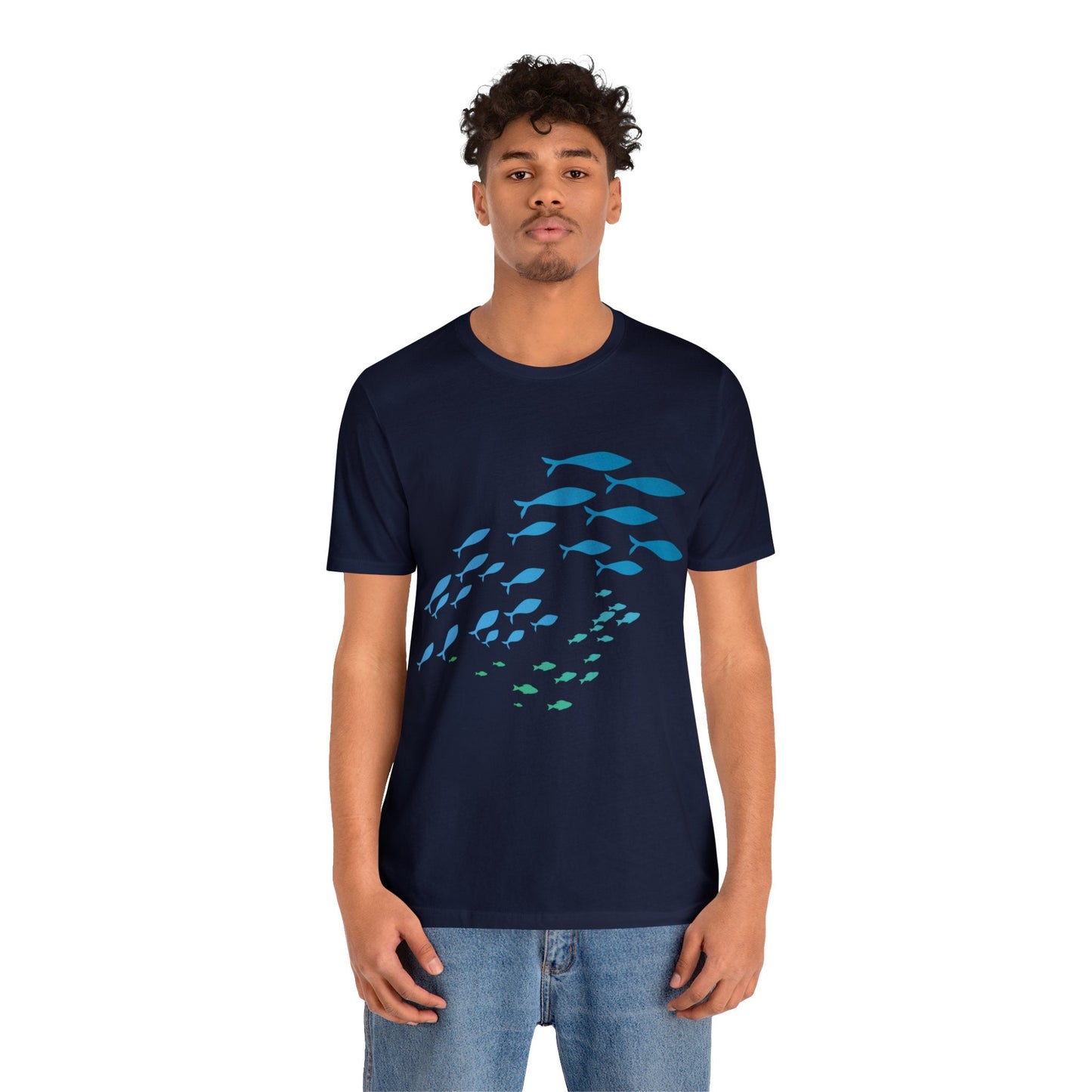 School of Fish Unisex Jersey Tee - Global Village Kailua Boutique