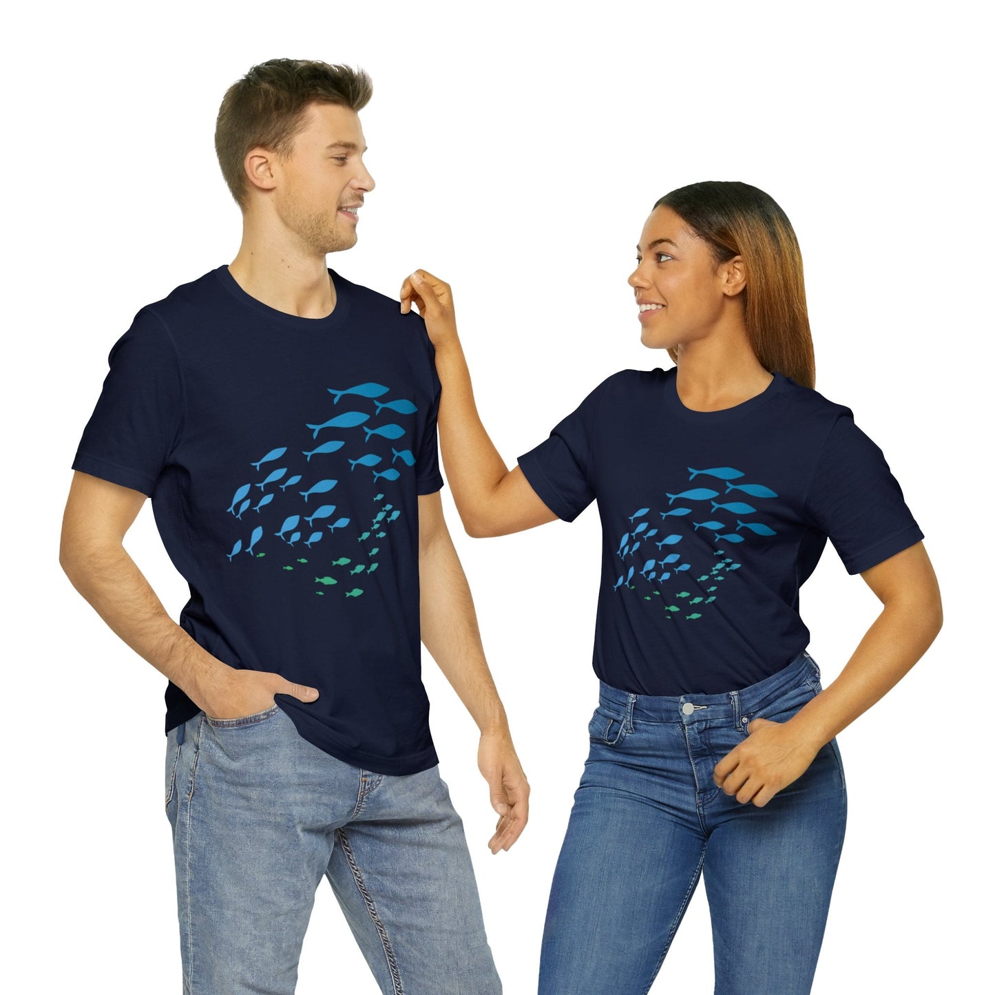 School of Fish Unisex Jersey Tee - Global Village Kailua Boutique