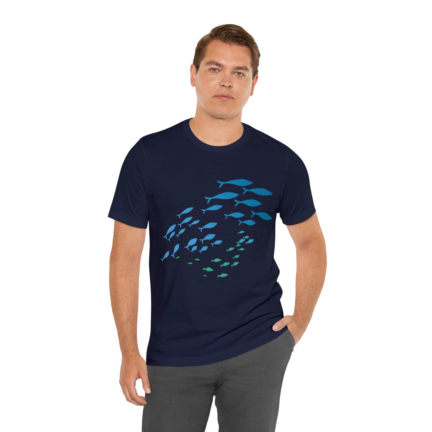 School of Fish Unisex Jersey Tee - Global Village Kailua Boutique