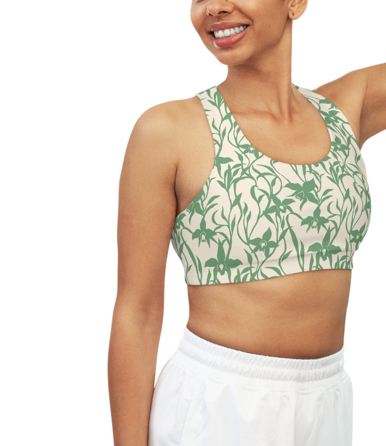 Seamless Sports Bra Orchid Sage - Global Village Kailua Boutique