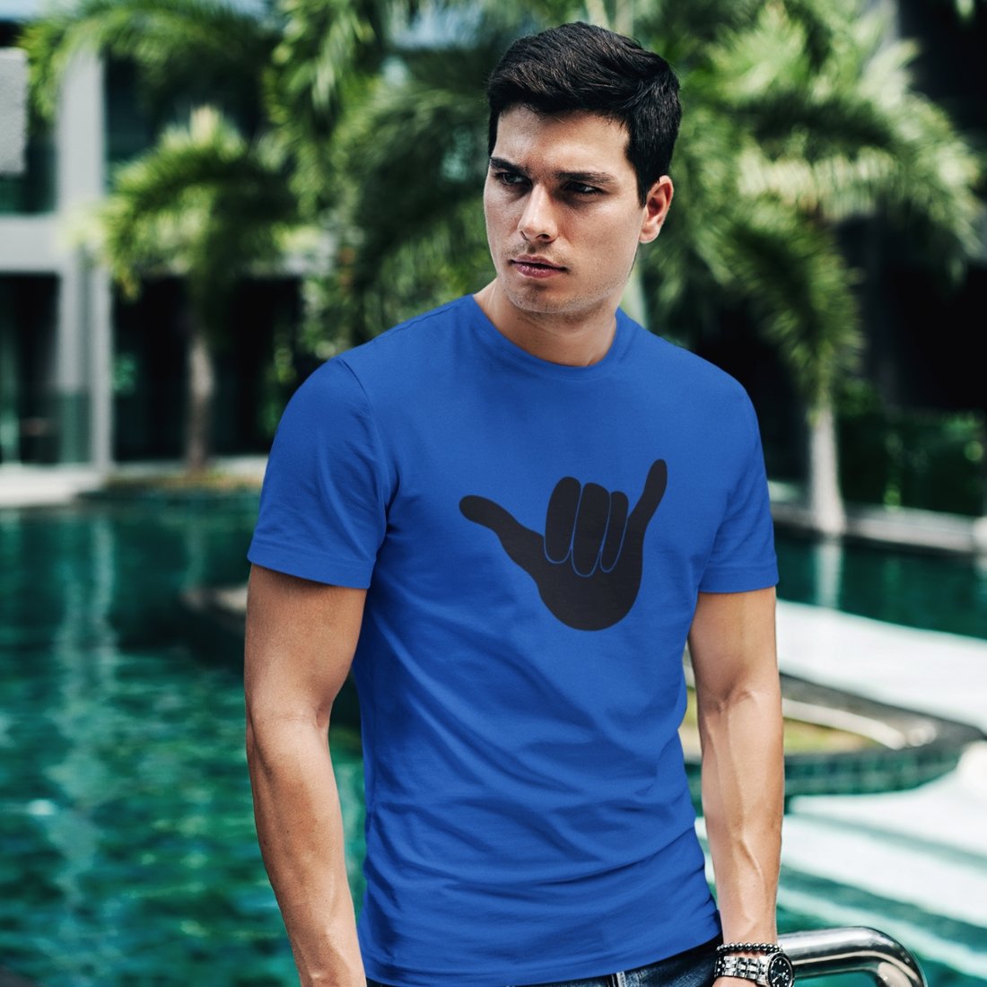 Shaka Unisex Triblend Crew Tee Global Village Kailua Boutique