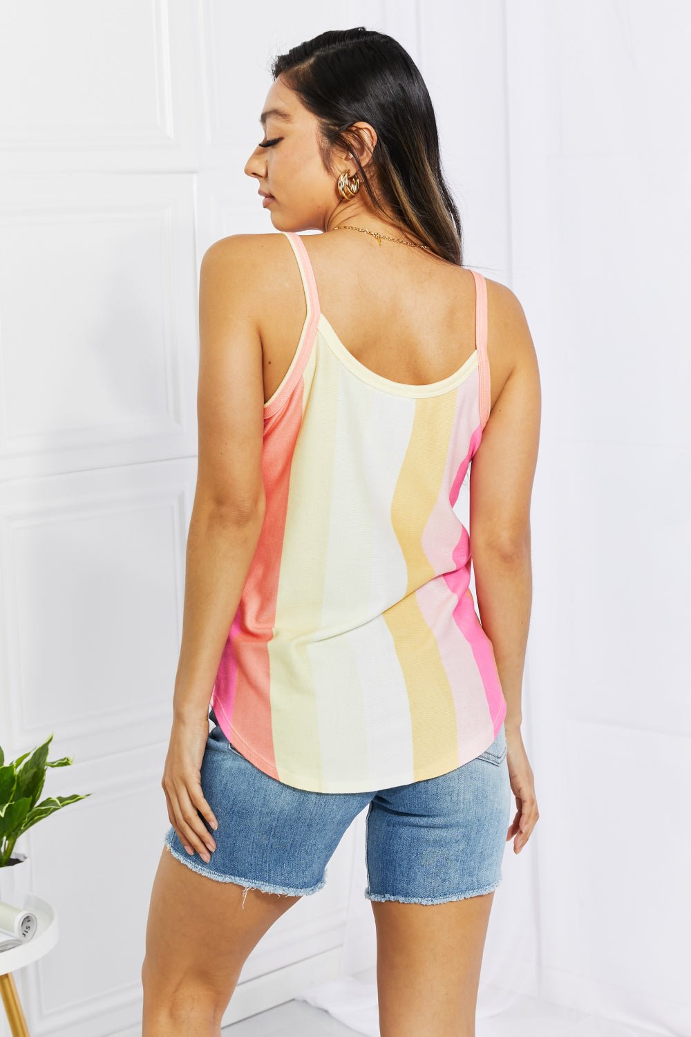 Sherbert Vertical Stripe Tank - Global Village Kailua Boutique