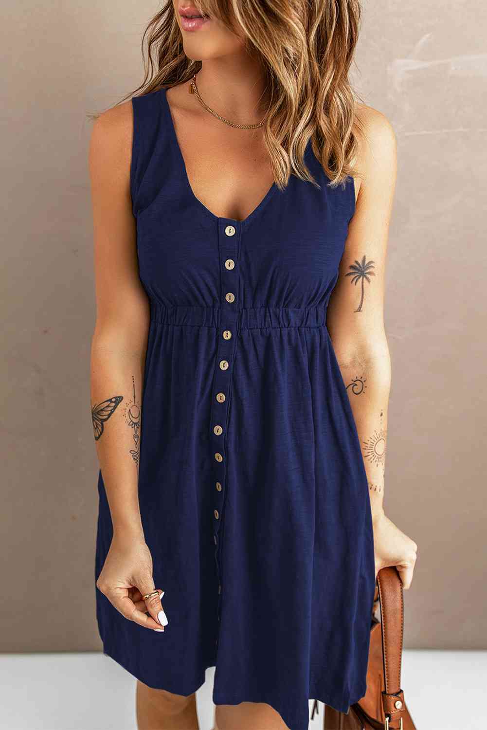 Sleeveless Button Down Magic Dress - Global Village Kailua Boutique