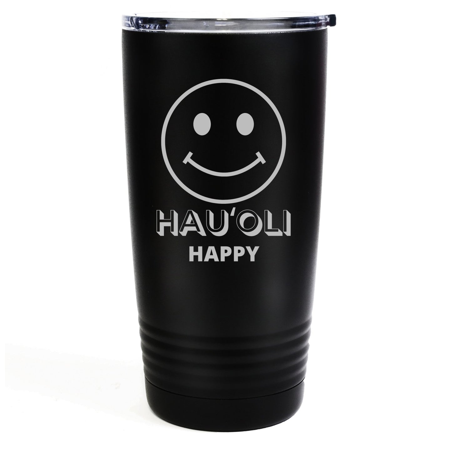 Smiley Face 20oz Etched Tumbler Global Village Kailua Boutique