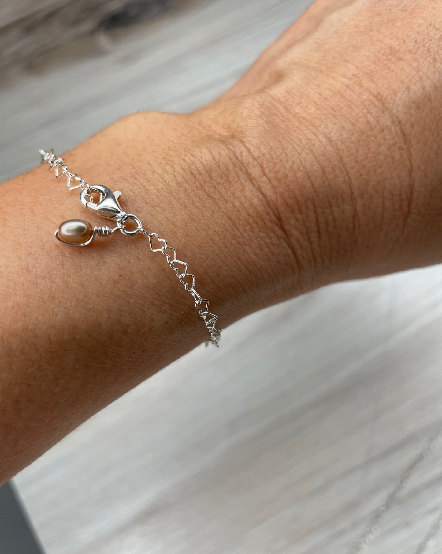 Sterling Silver Heart Bracelet Global Village Kailua Boutique