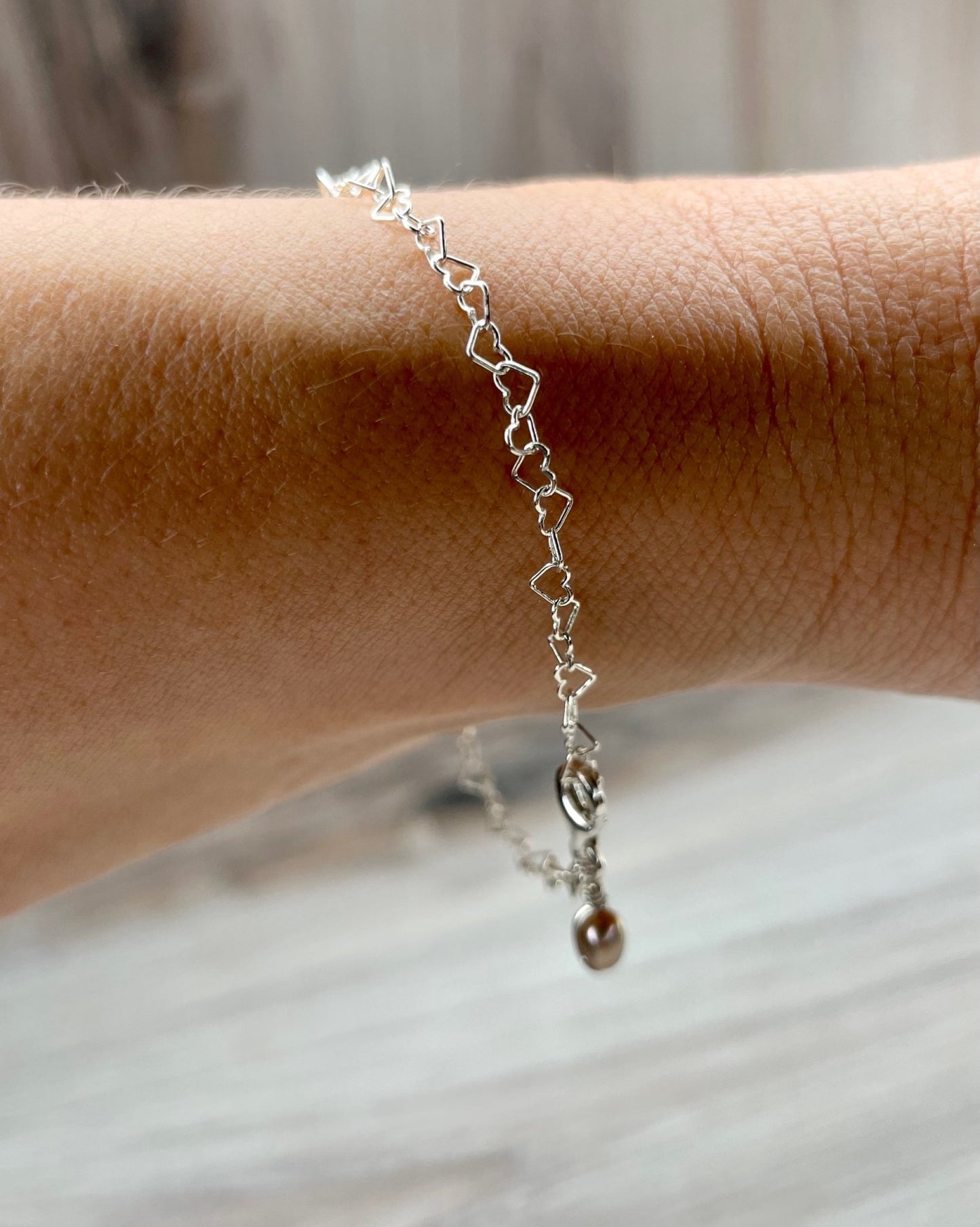 Sterling Silver Heart Bracelet Global Village Kailua Boutique