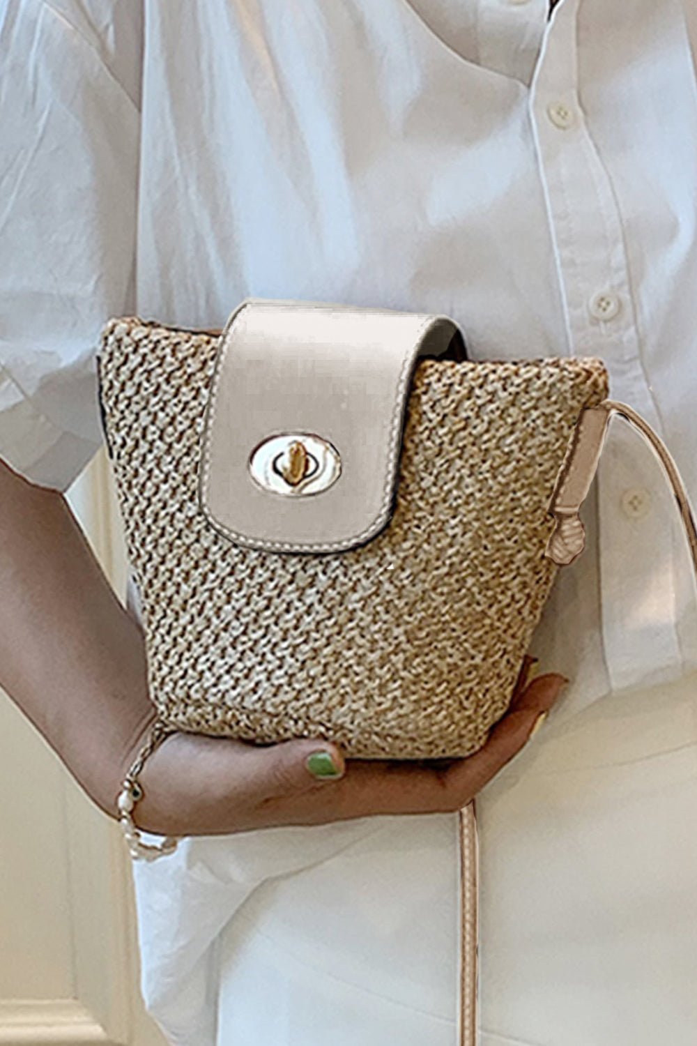 Straw Bucket Bag - Global Village Kailua Boutique
