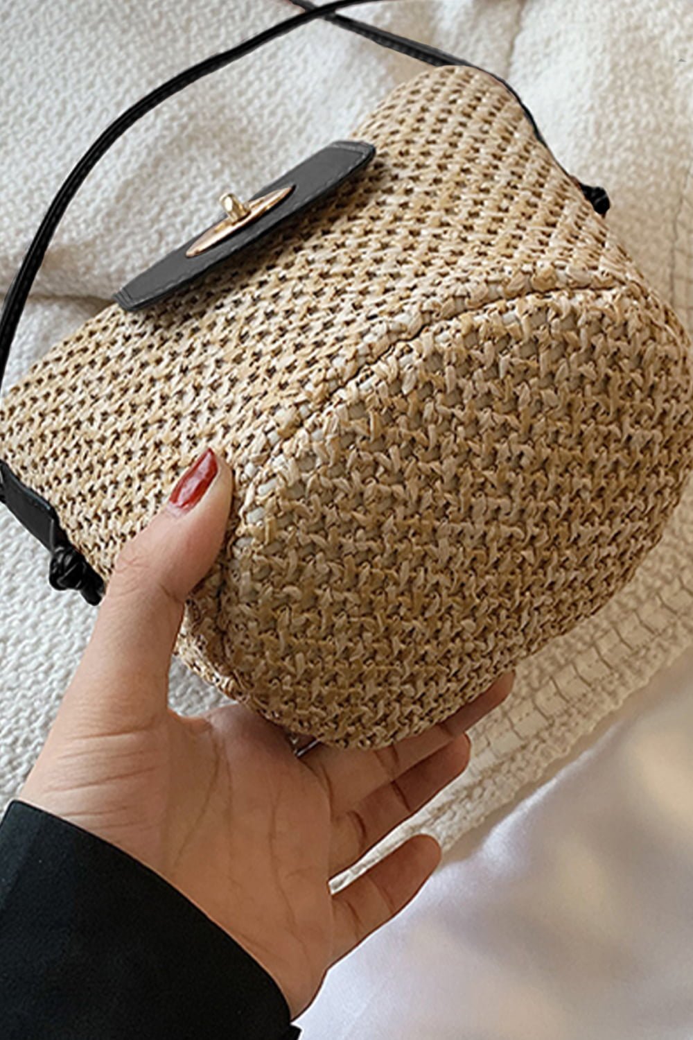 Straw Bucket Bag - Global Village Kailua Boutique