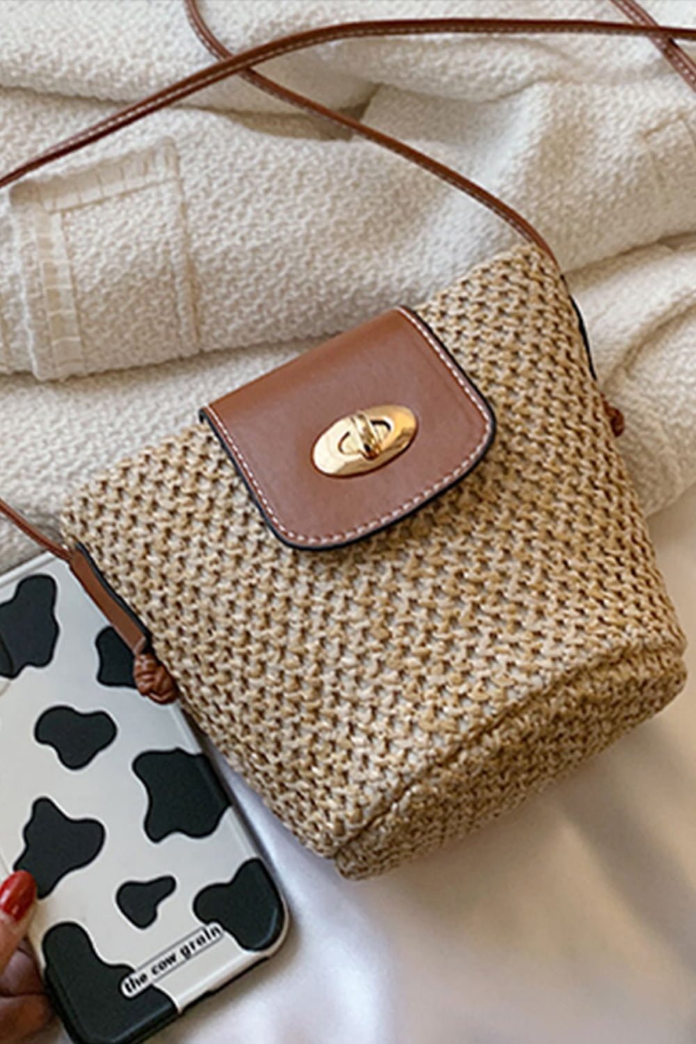 Straw Bucket Bag - Global Village Kailua Boutique