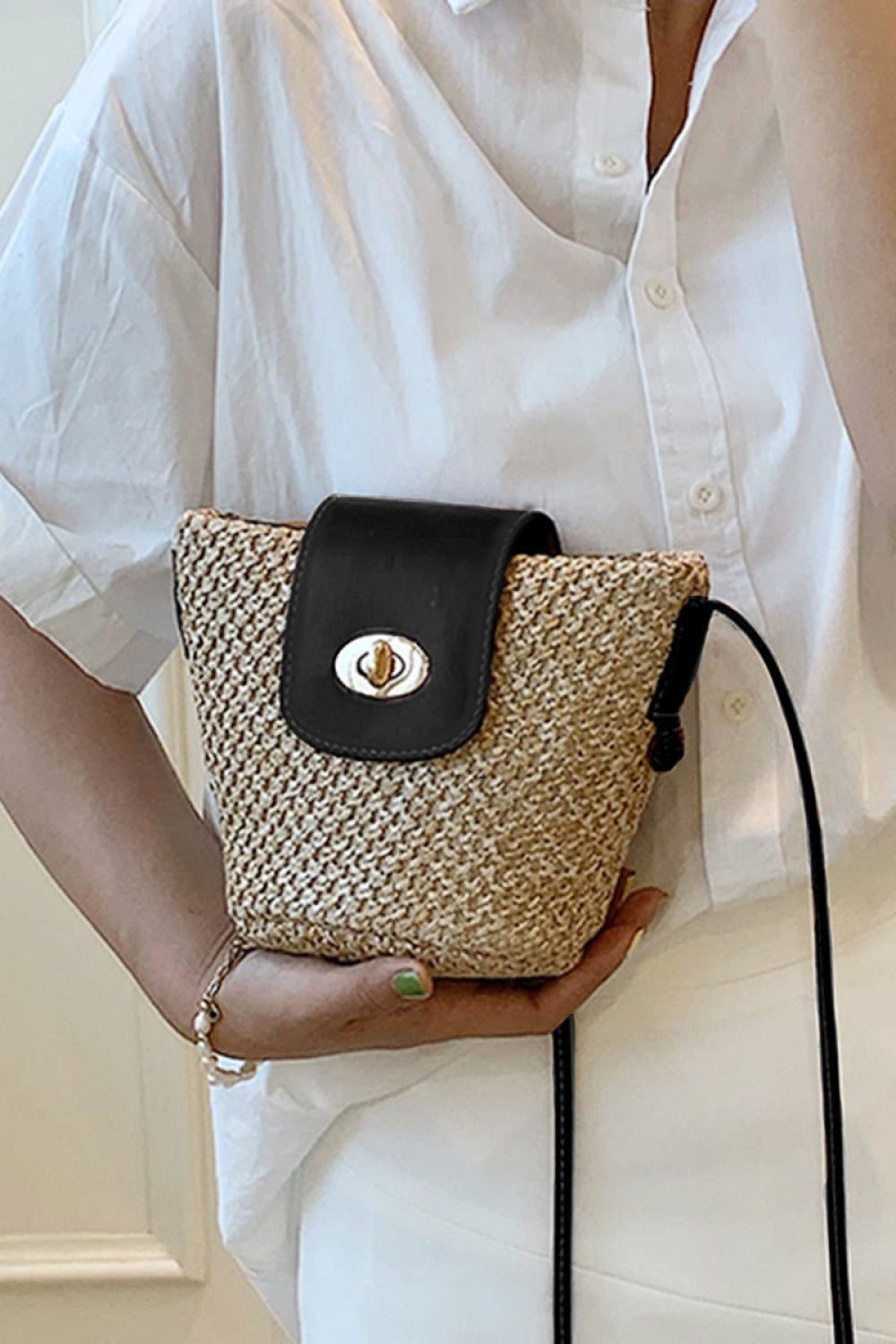 Straw Bucket Bag - Global Village Kailua Boutique