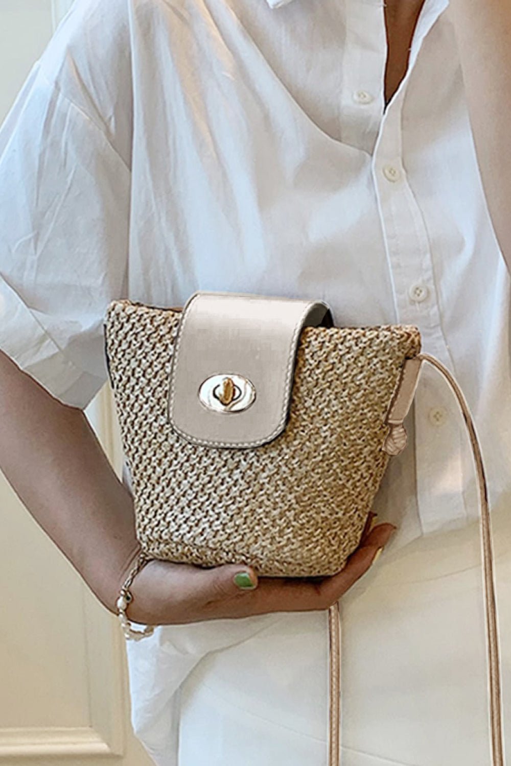 Straw Bucket Bag - Global Village Kailua Boutique