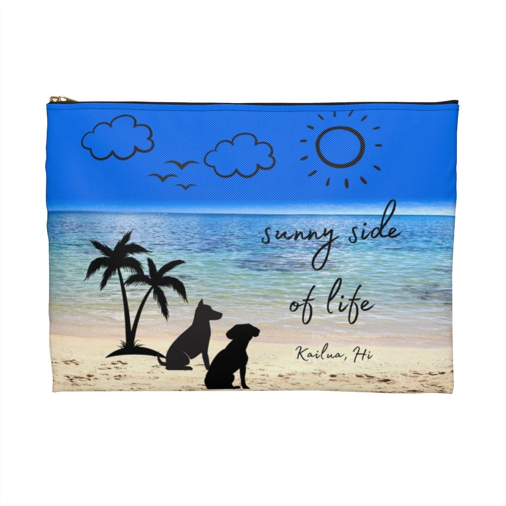 Sunny Side of Life Dog Zip Pouch Global Village Kailua Boutique