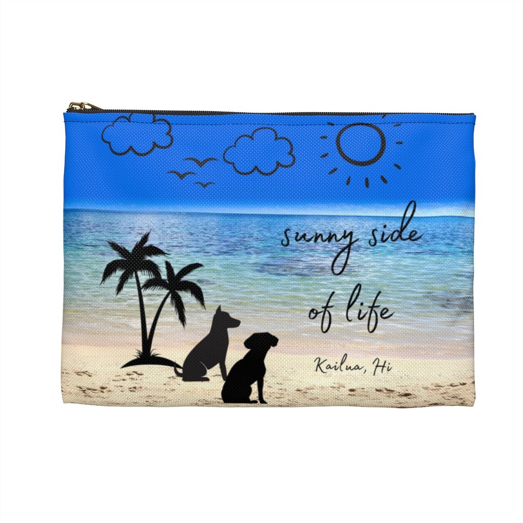 Sunny Side of Life Dog Zip Pouch Global Village Kailua Boutique