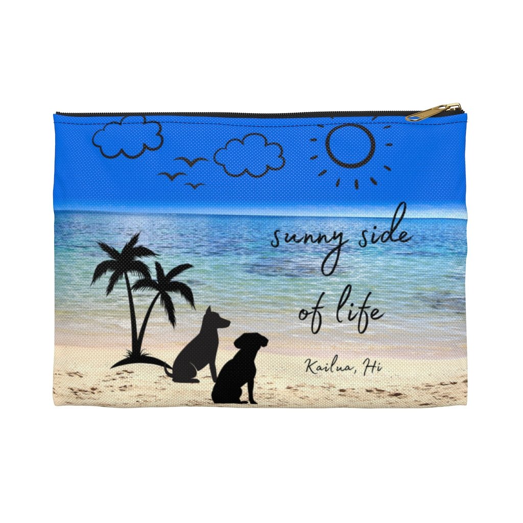 Sunny Side of Life Dog Zip Pouch Global Village Kailua Boutique