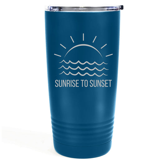 Sunrise to Sunset 20oz Etched Tumbler Global Village Kailua Boutique