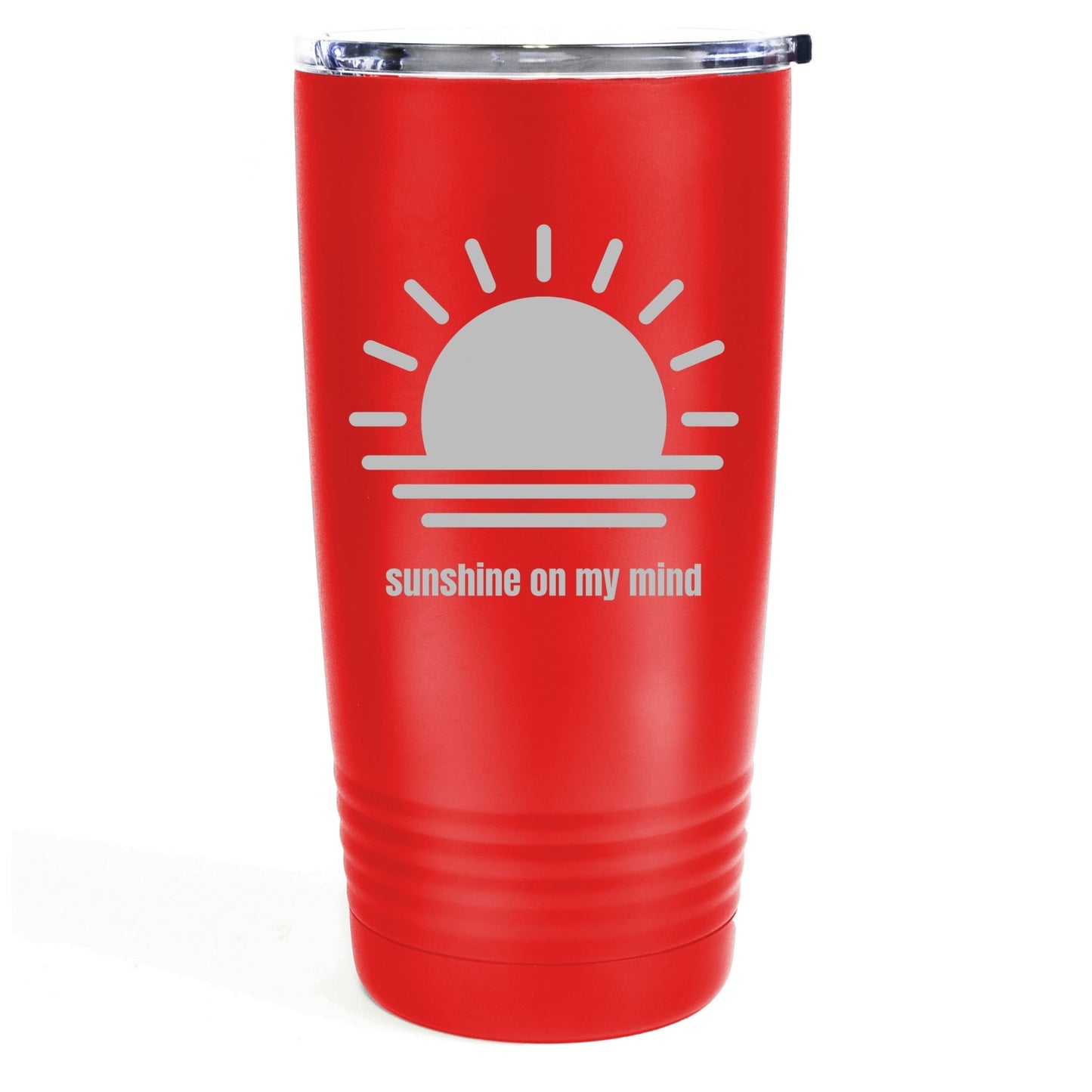 Sunshine on My Mind 20oz Etched Tumbler Global Village Kailua Boutique