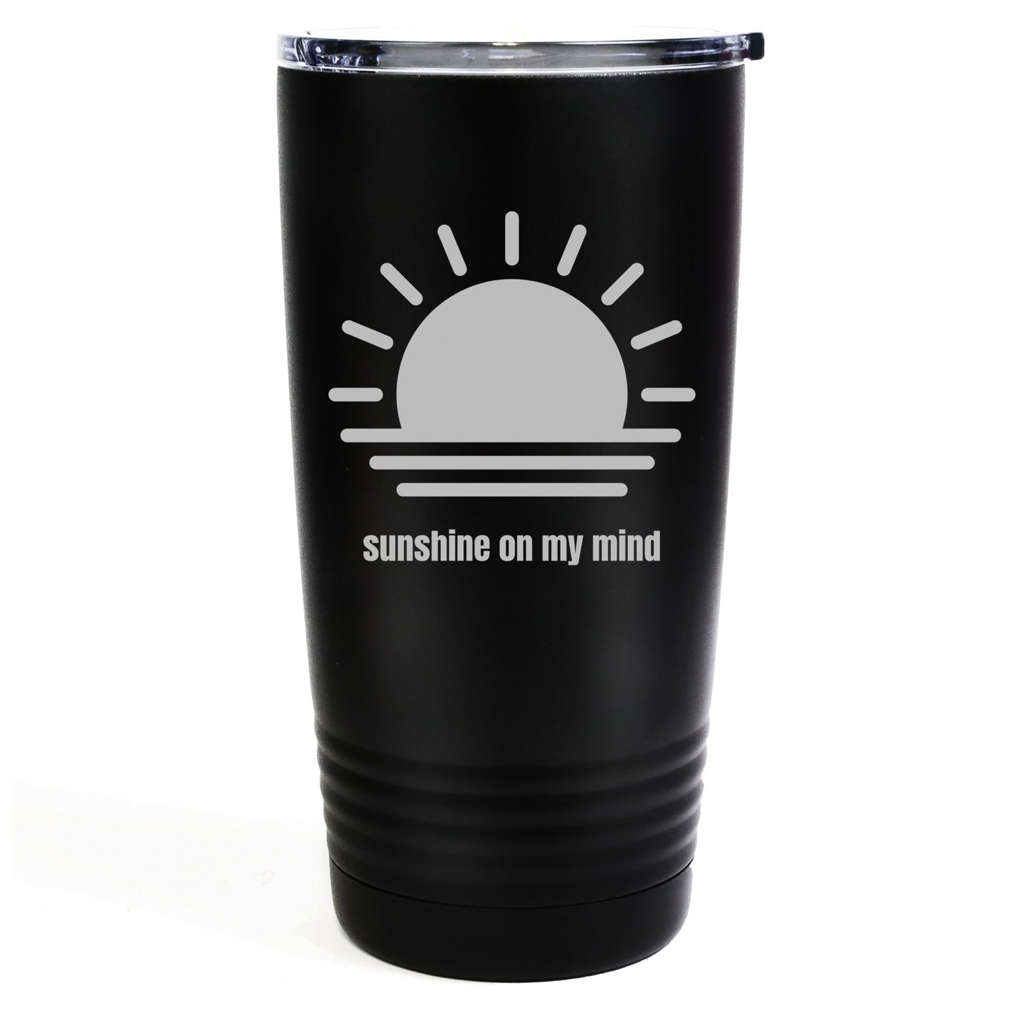 Sunshine on My Mind 20oz Etched Tumbler Global Village Kailua Boutique