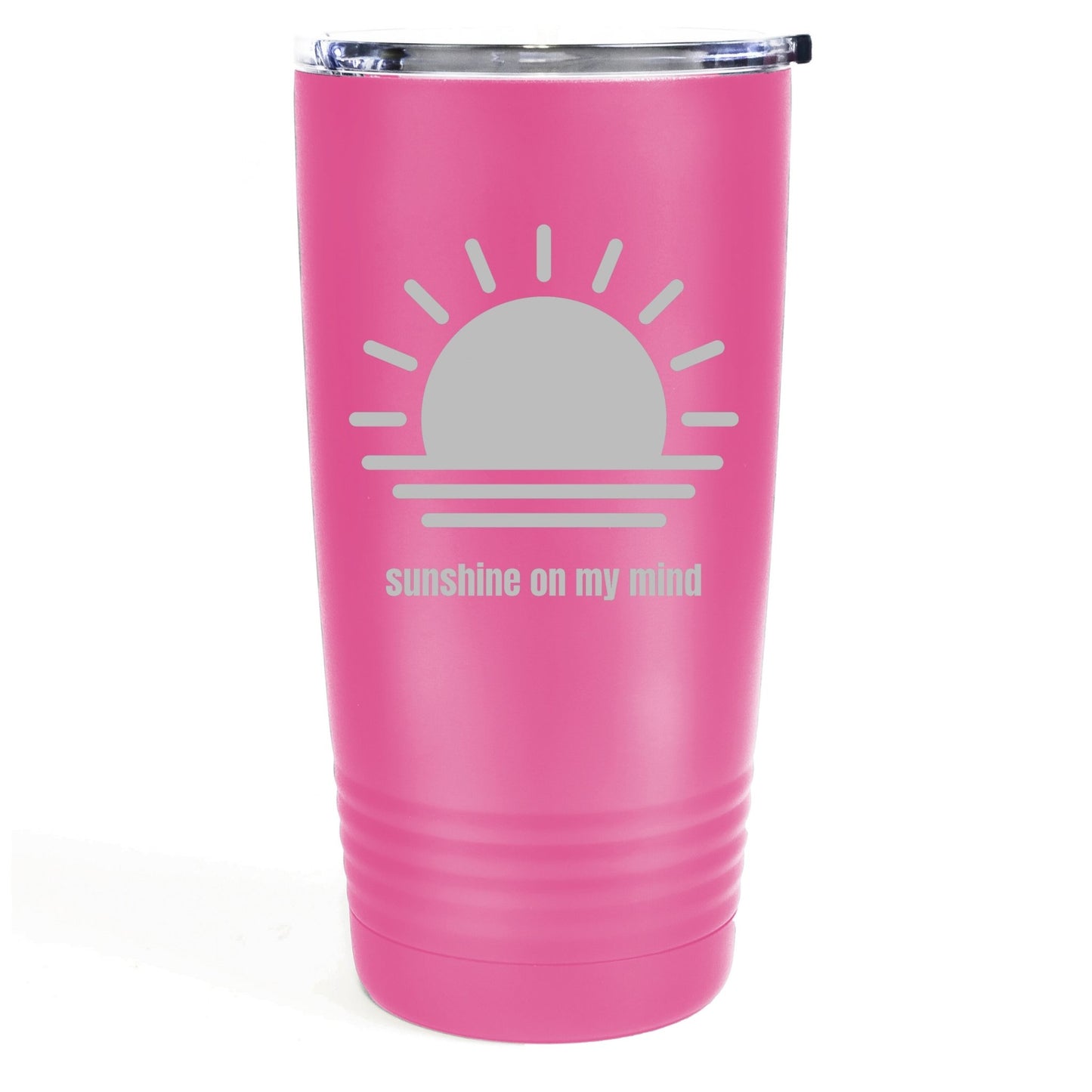 Sunshine on My Mind 20oz Etched Tumbler Global Village Kailua Boutique