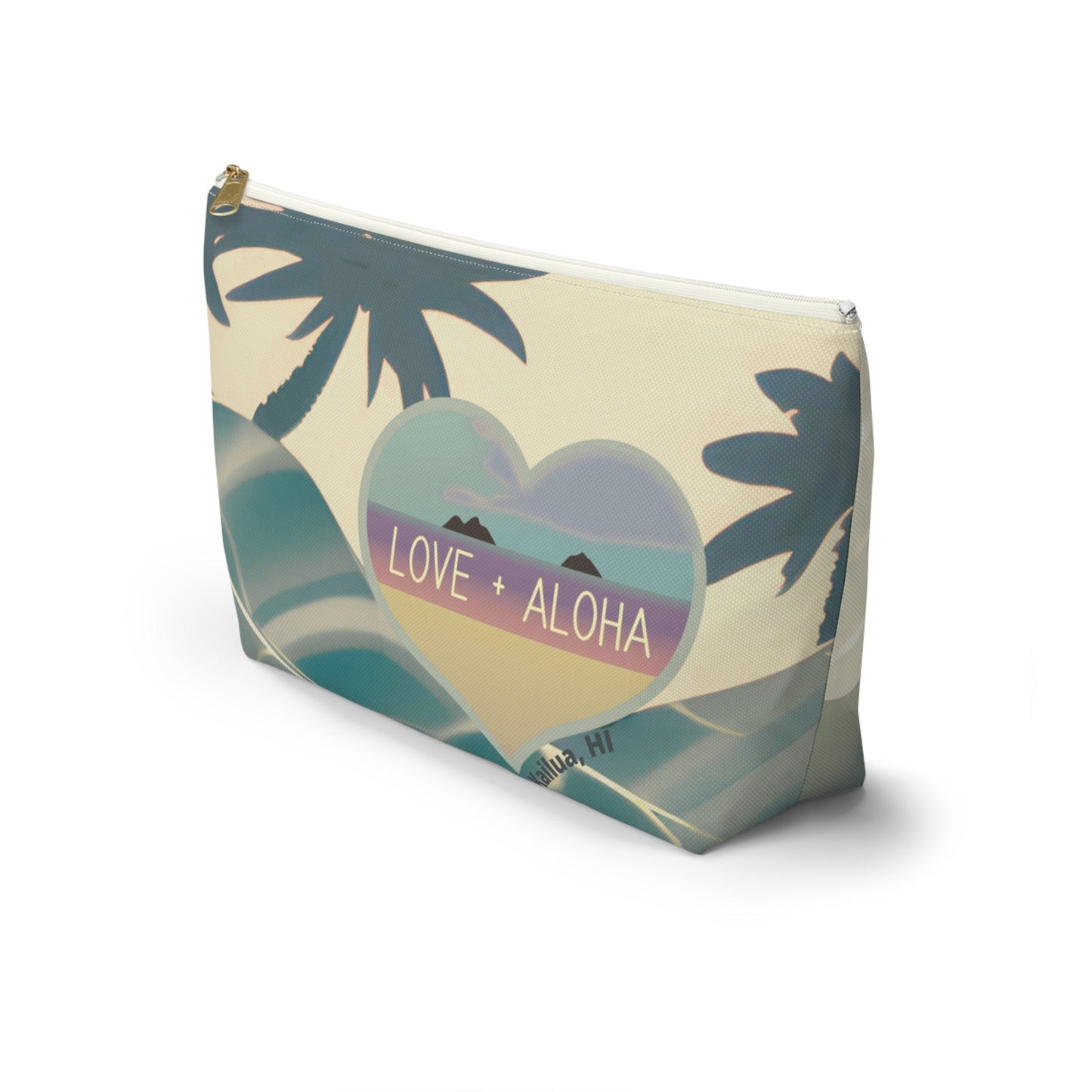 T Zip Pouch Vintage Love + Aloha - Global Village Kailua Boutique