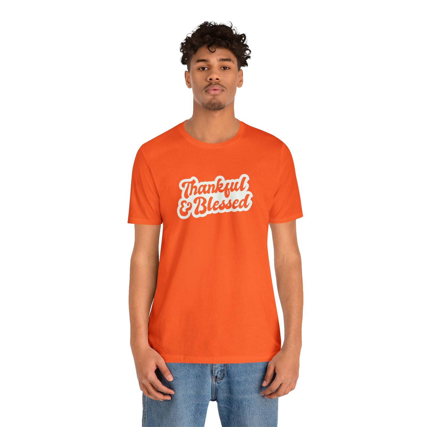 Thankful and Blessed Unisex Jersey Short Sleeve Tee - Global Village Kailua Boutique