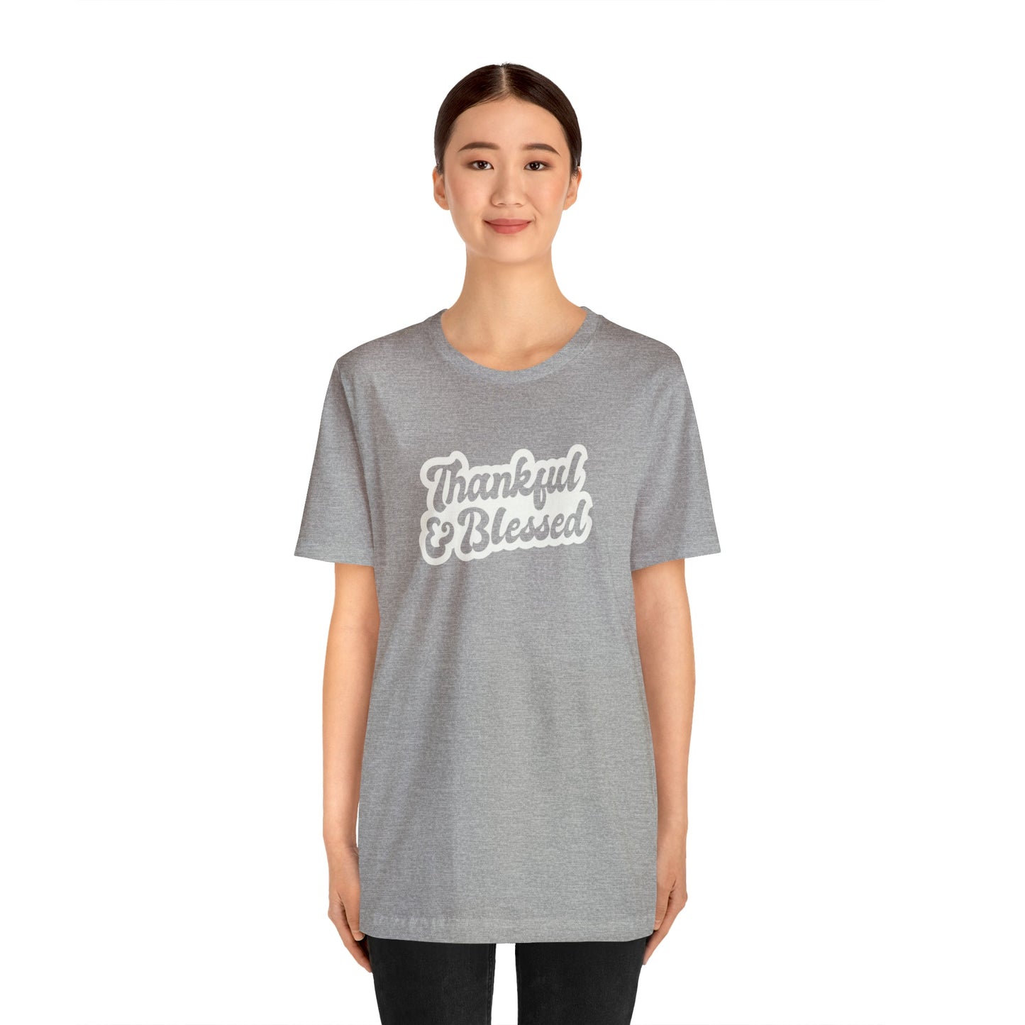 Thankful and Blessed Unisex Jersey Short Sleeve Tee - Global Village Kailua Boutique