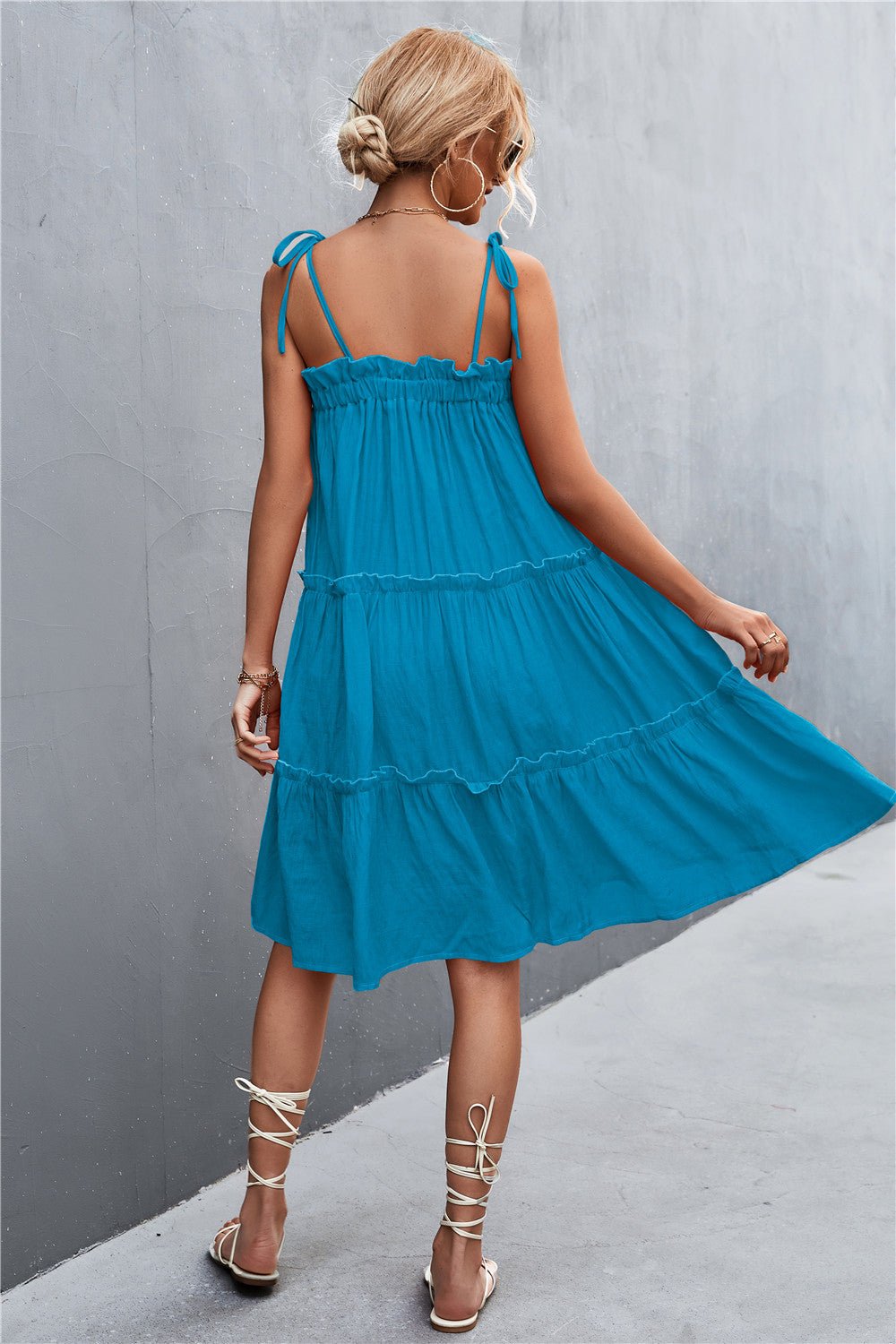 Tie-Shoulder Summer Dress - Global Village Kailua Boutique