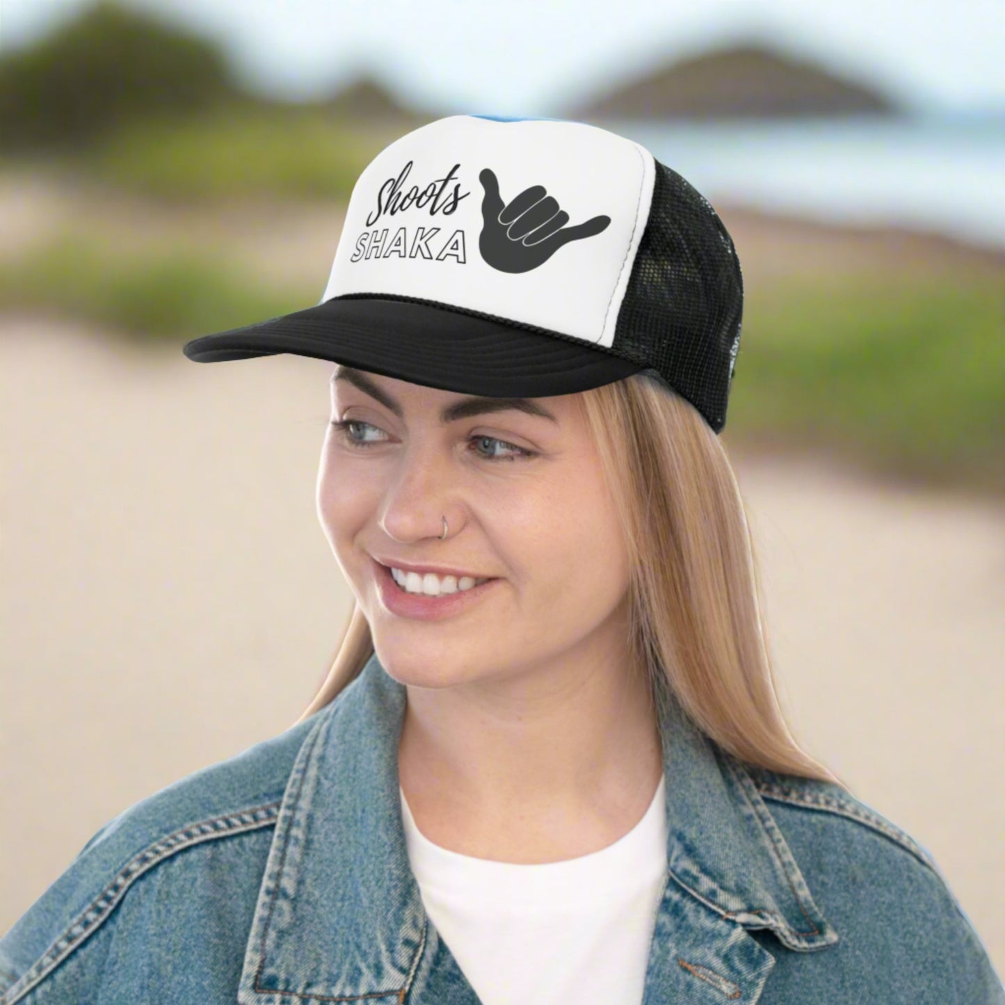 Trucker Cap Shoots! Shaka - Global Village Kailua Boutique
