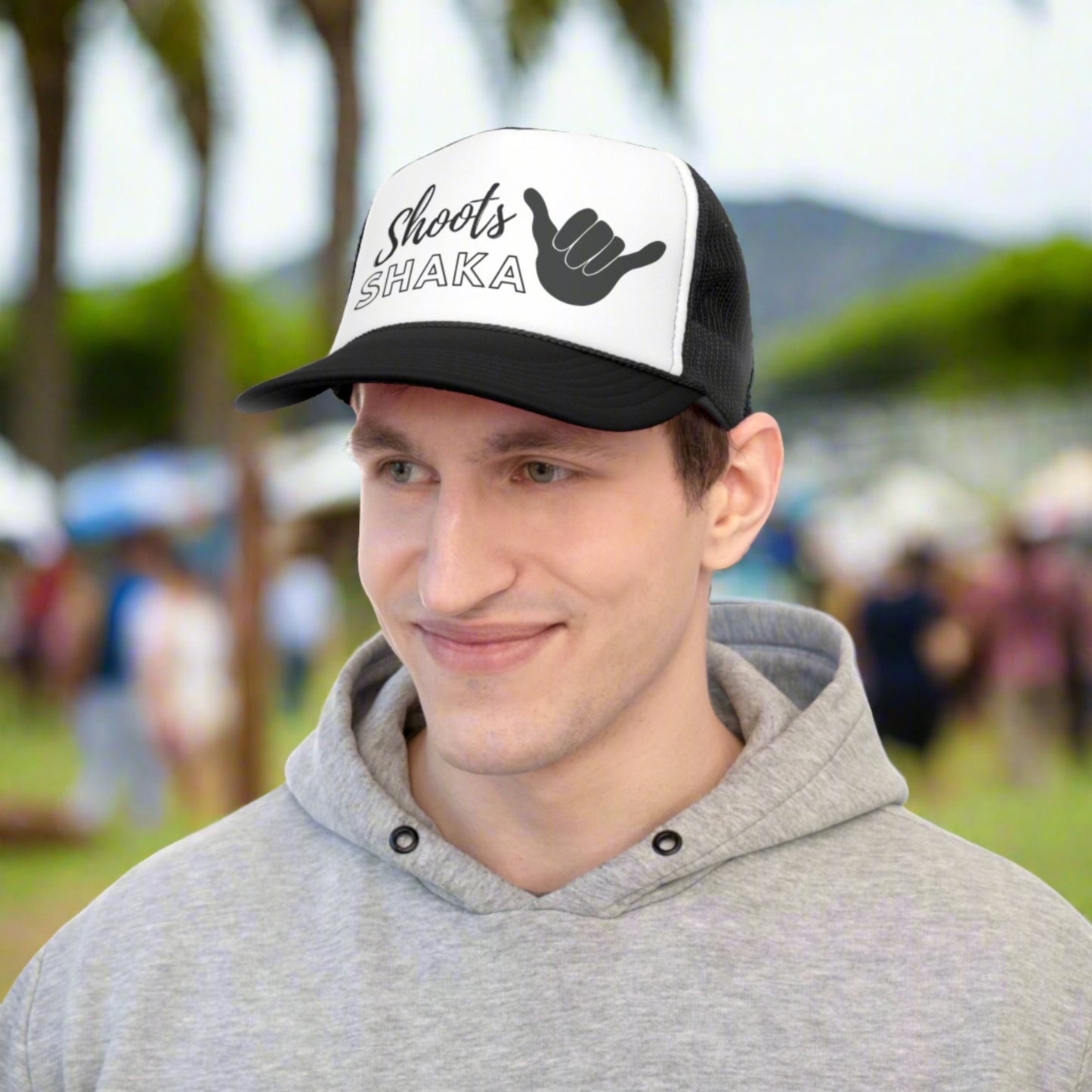 Trucker Cap Shoots! Shaka - Global Village Kailua Boutique