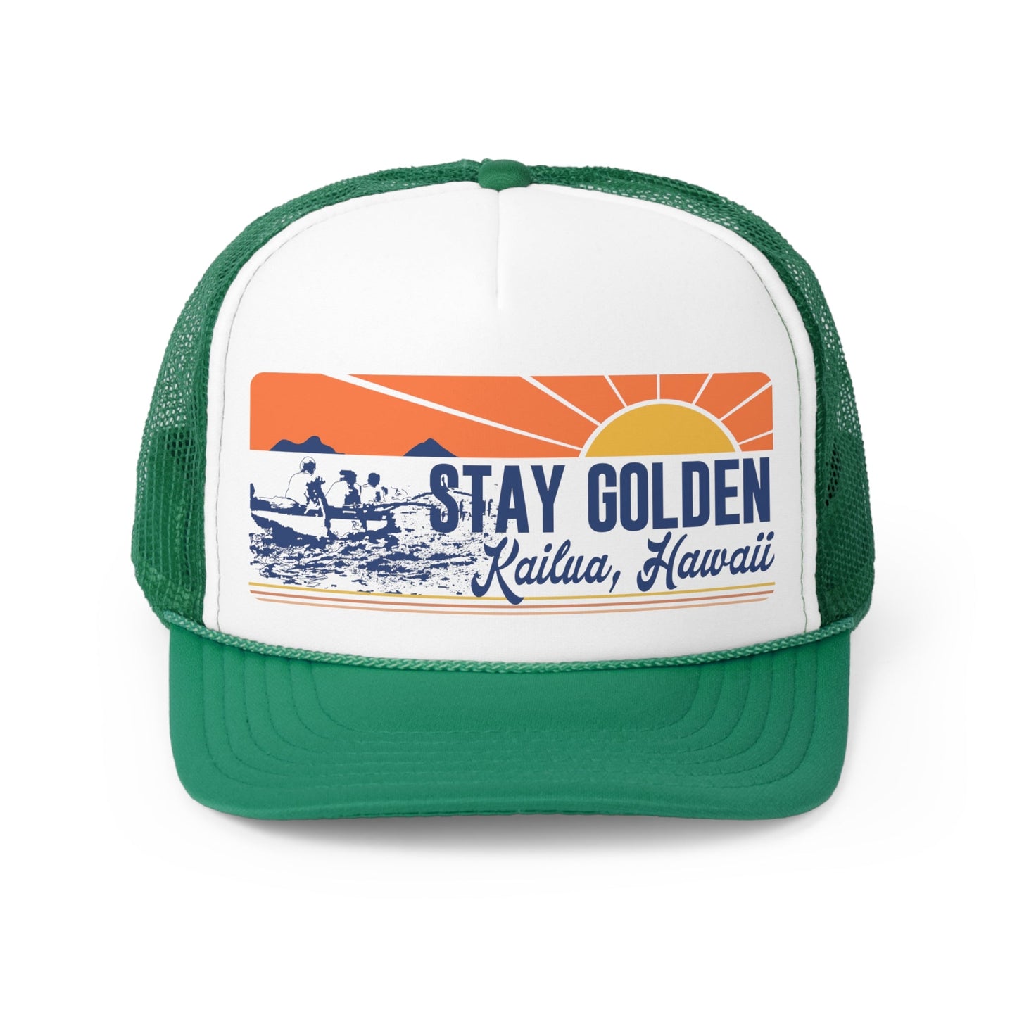 Trucker Cap Stay Golden - Global Village Kailua Boutique