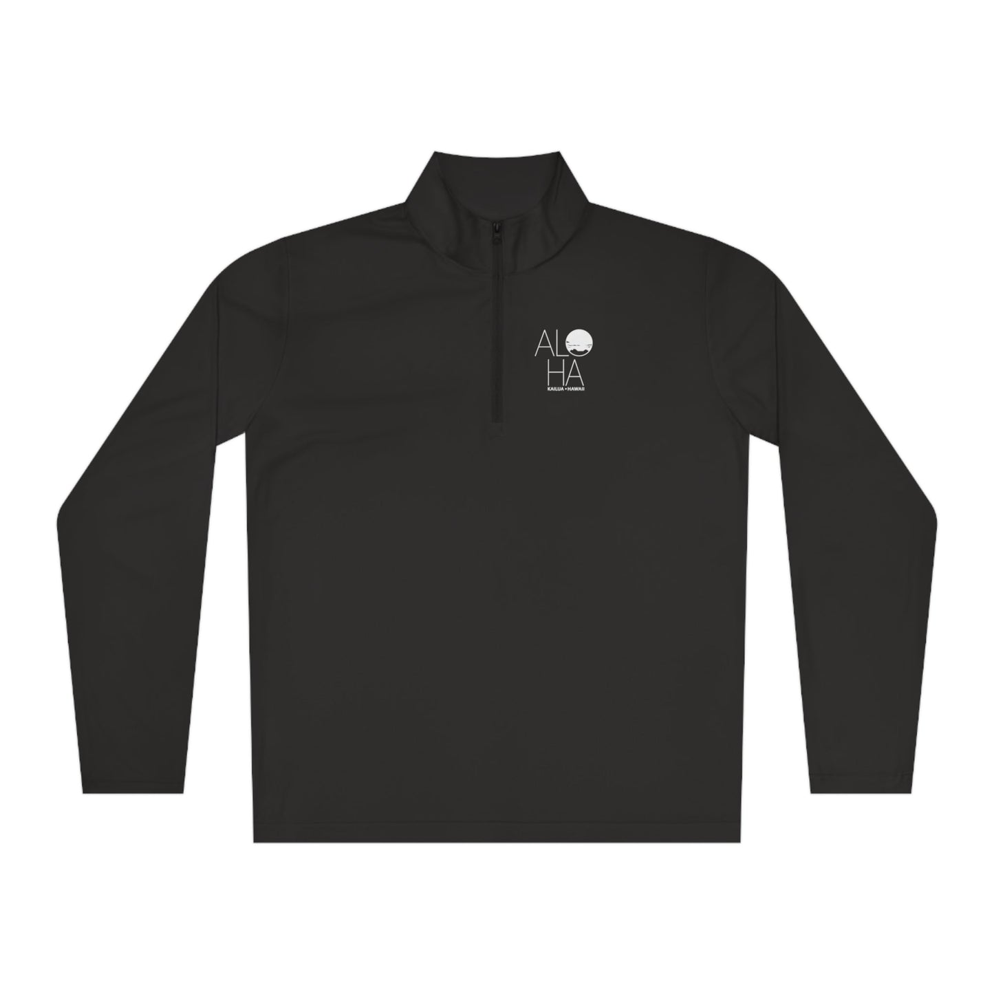 Unisex Quarter-Zip Pullover ALOHA - Global Village Kailua Boutique