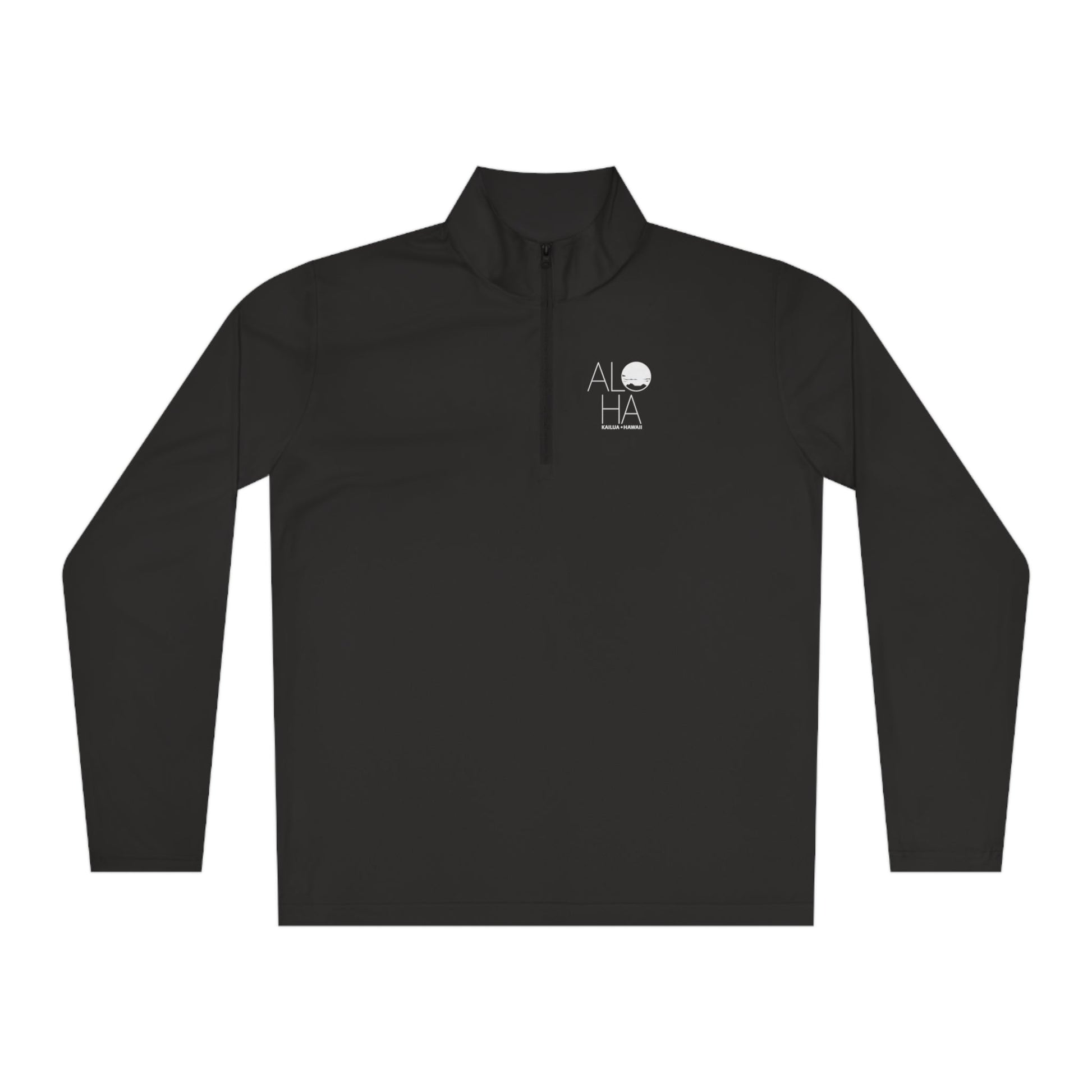 Unisex Quarter-Zip Pullover ALOHA - Global Village Kailua Boutique