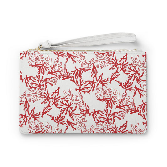 Vegan Clutch Bag Coral ʻUlaʻula - Global Village Kailua Boutique