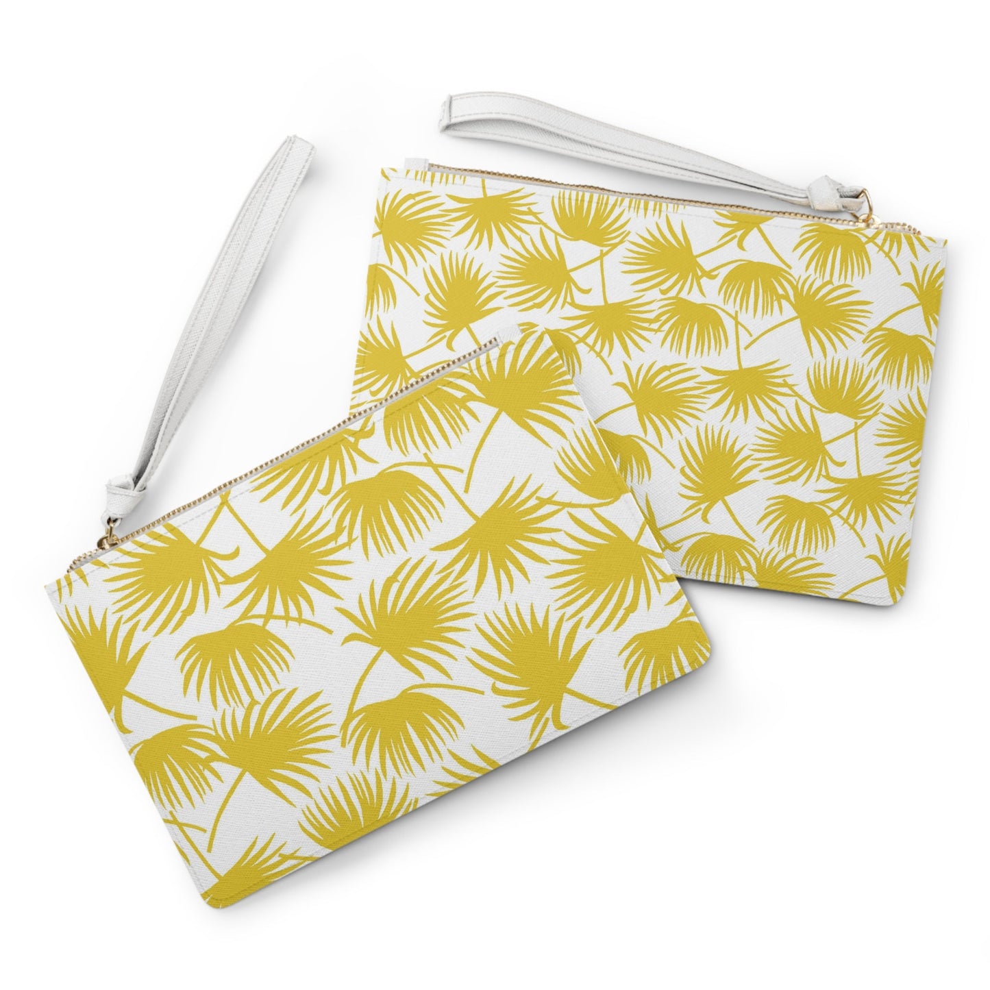 Vegan Clutch Bag Fan Palm Golden - Global Village Kailua Boutique
