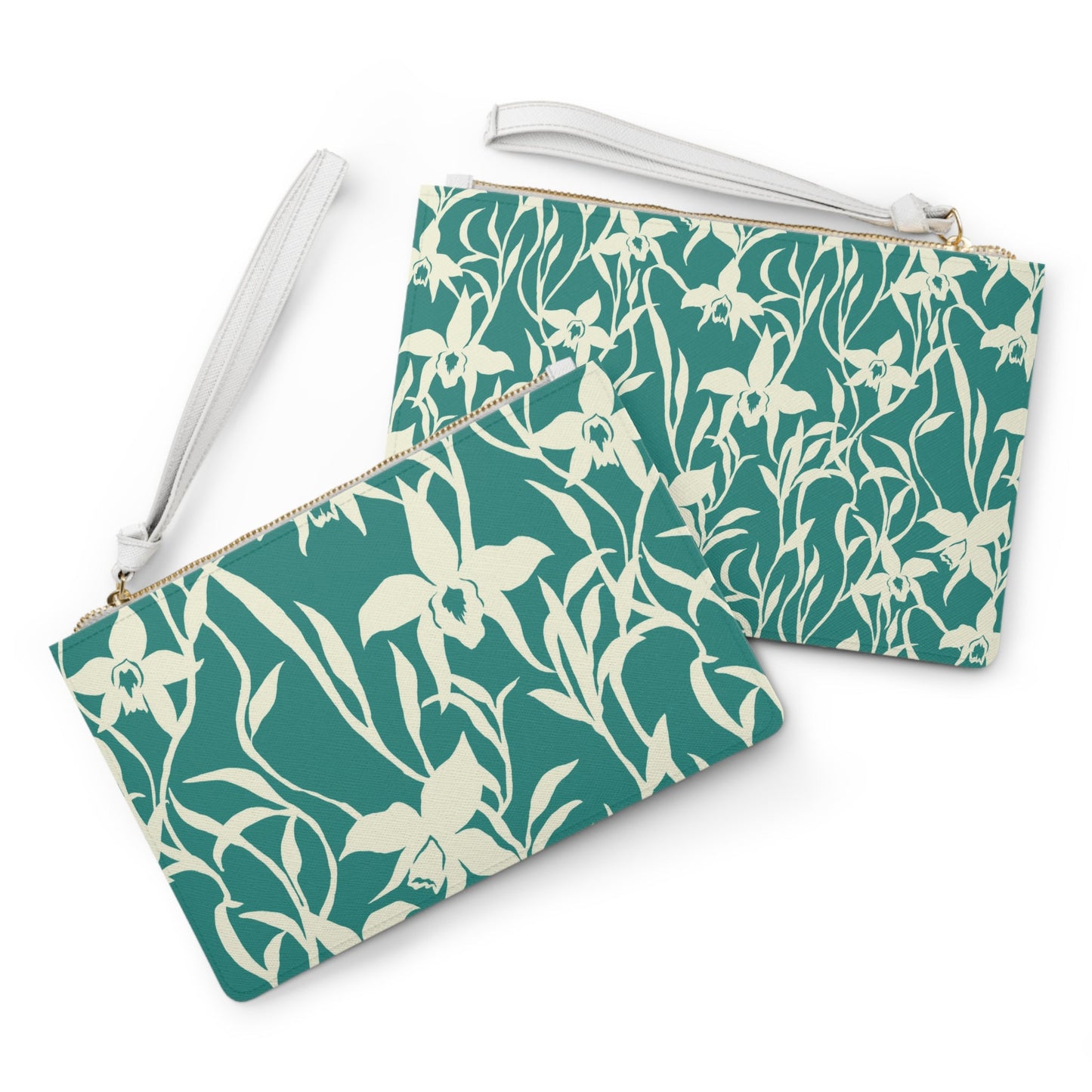 Vegan Clutch Bag Orchid in Turquoise - Global Village Kailua Boutique