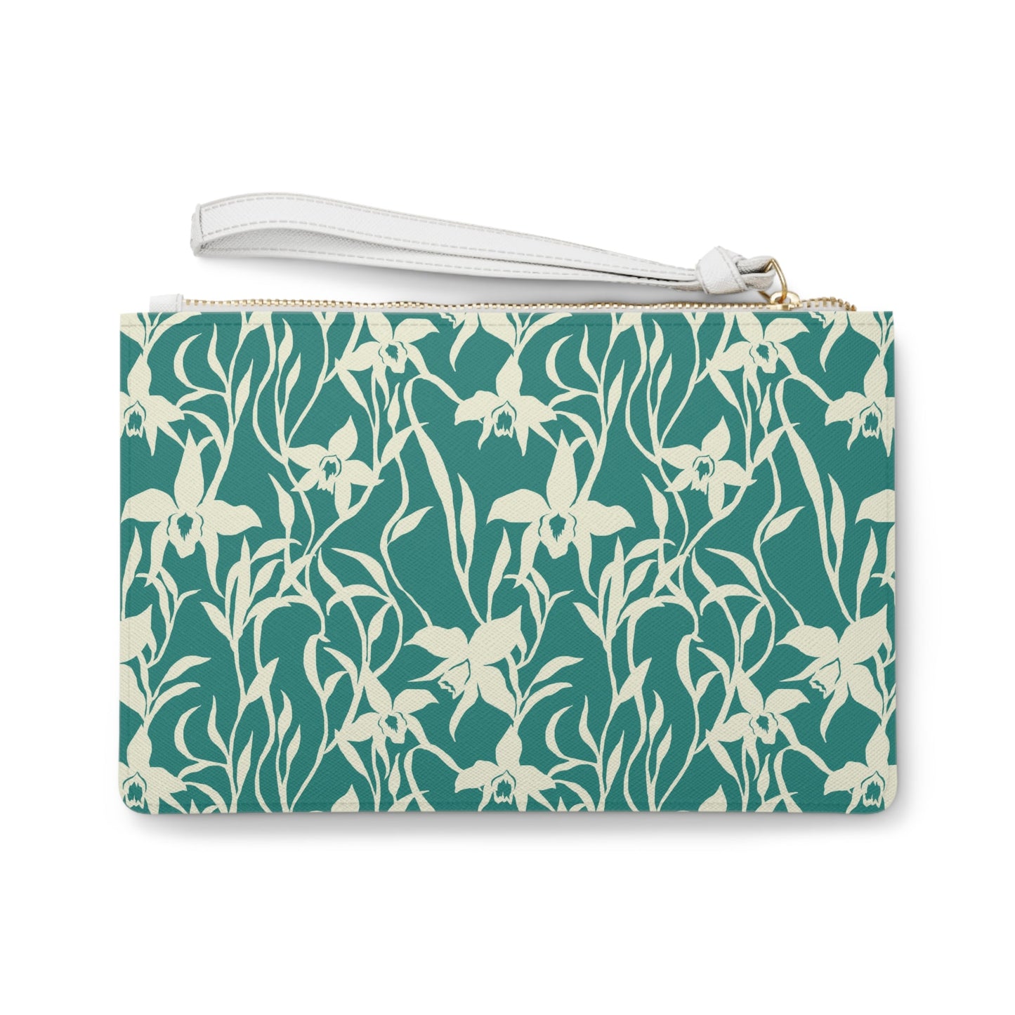 Vegan Clutch Bag Orchid in Turquoise - Global Village Kailua Boutique