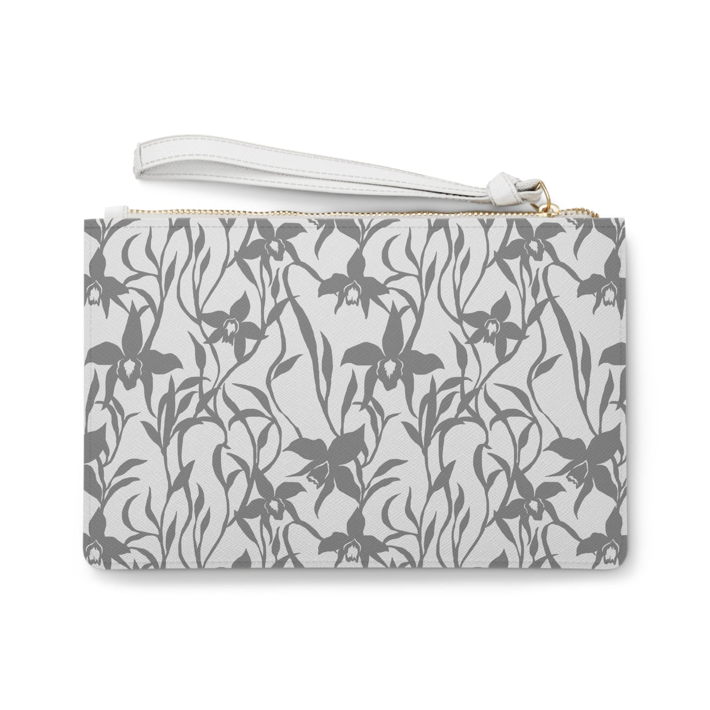 Vegan Clutch Bag Orchid Ink Charcoal - Global Village Kailua Boutique
