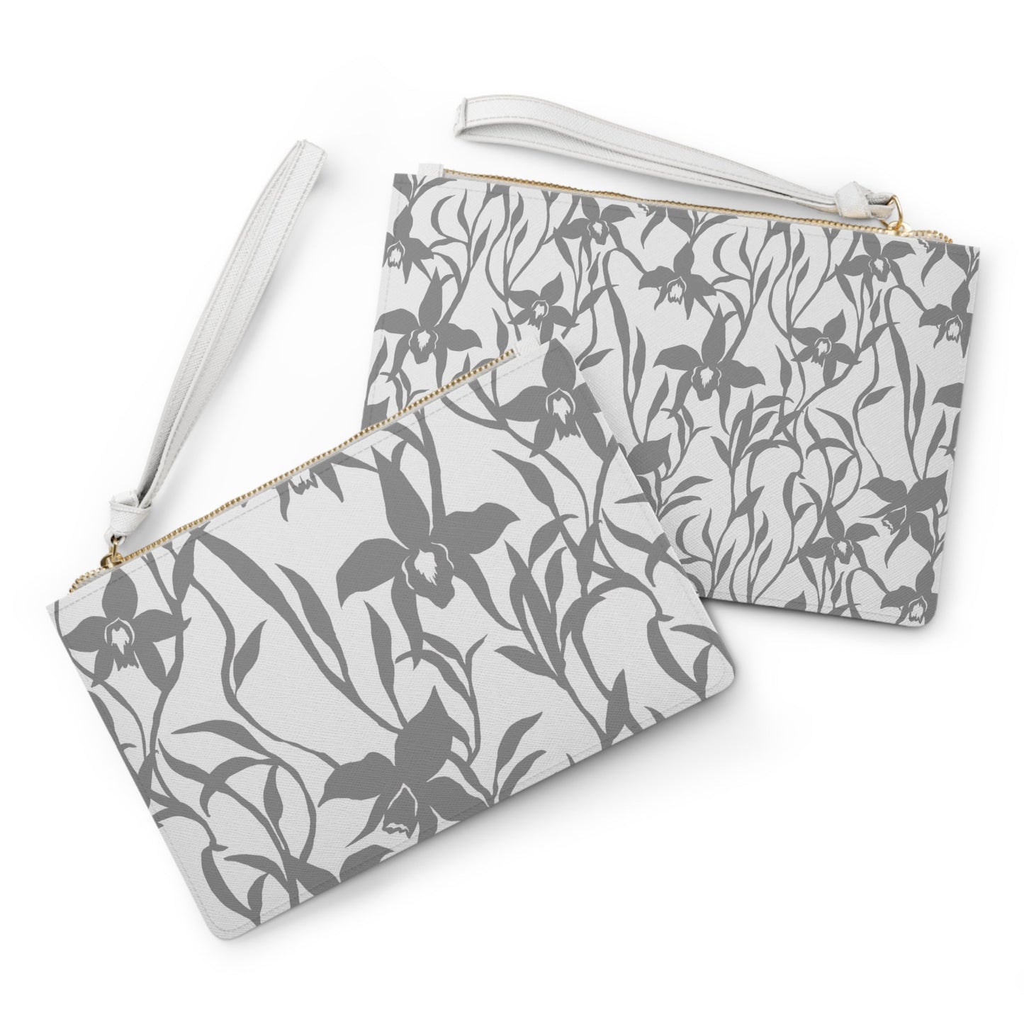 Vegan Clutch Bag Orchid Ink Charcoal - Global Village Kailua Boutique