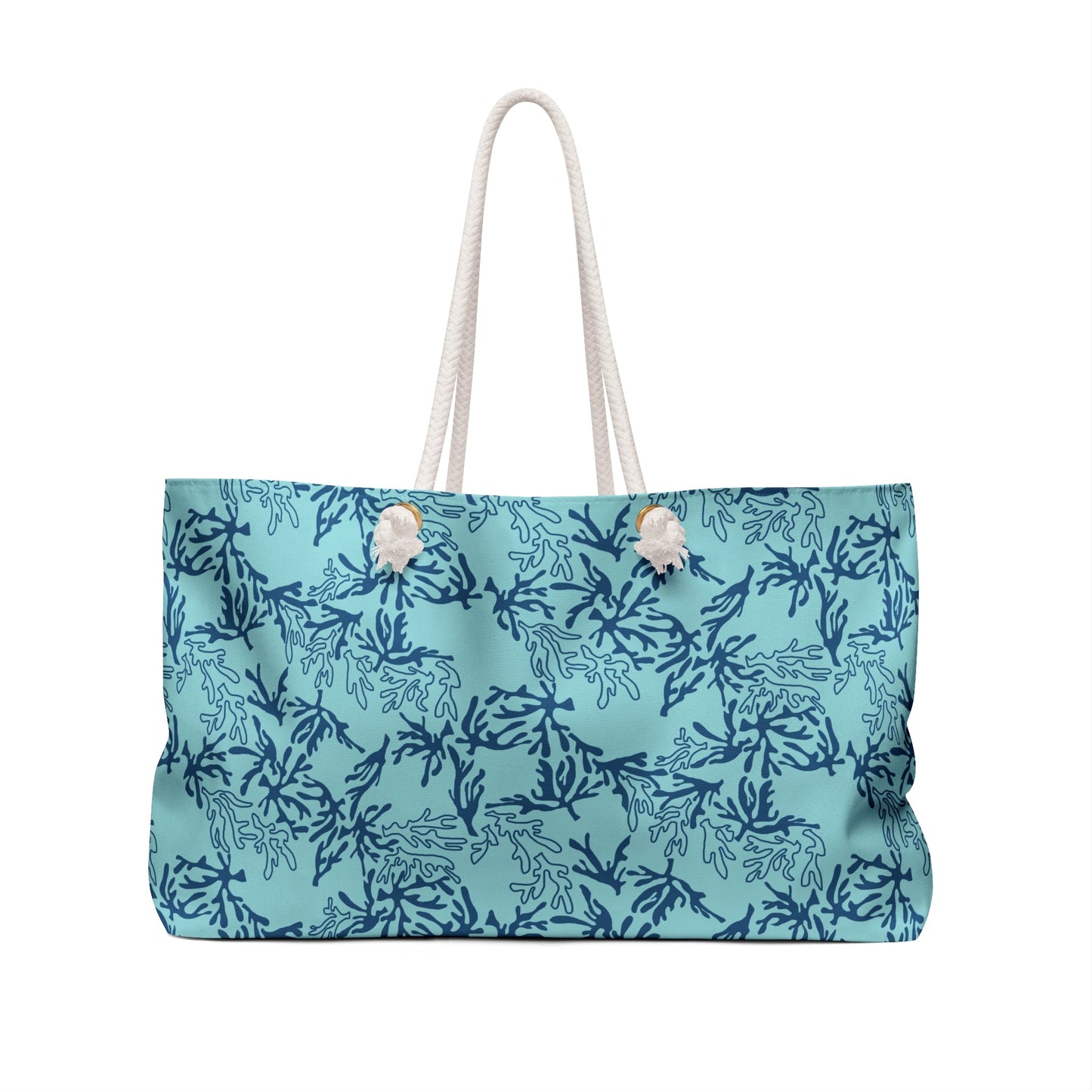 Weekender Bag Coral Ocean Teal - Global Village Kailua Boutique